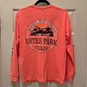 Comfort Colors Neon Coral National Park Longsleeve